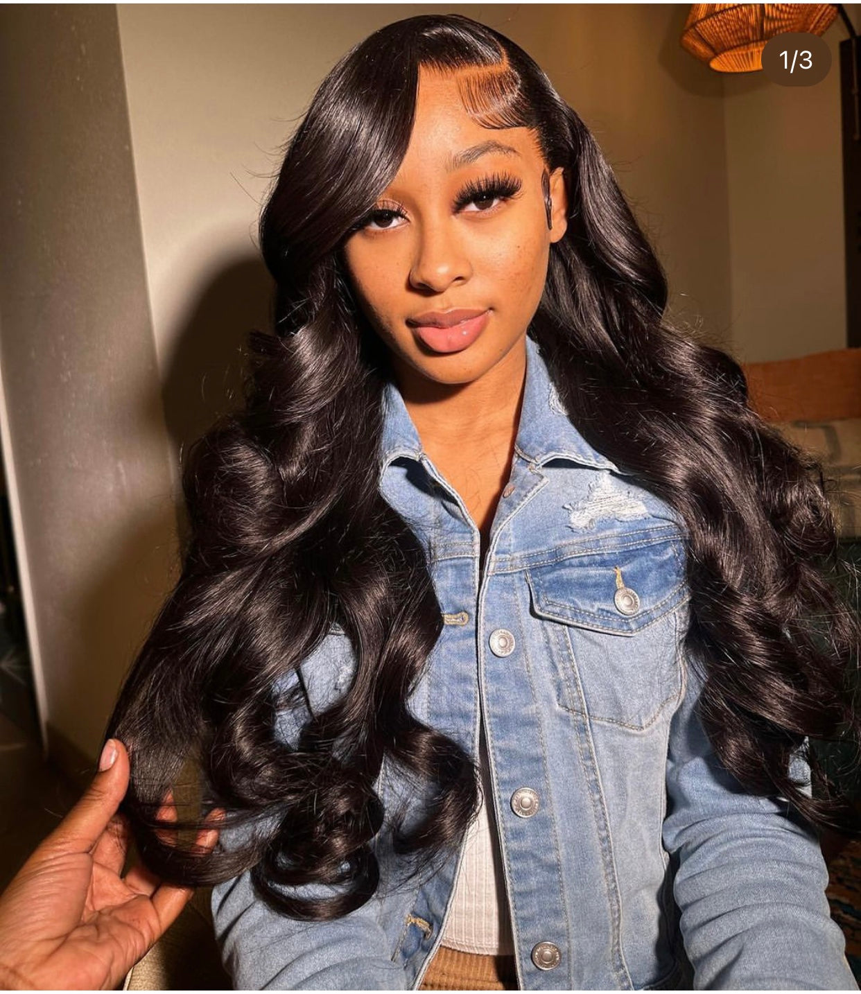 (3Bundles+5x5 HD Lace Closure)Body Wave Virgin Human Hair