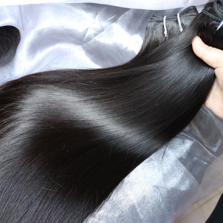 11A Raw Human Hair Single Drawn Straight Bundles