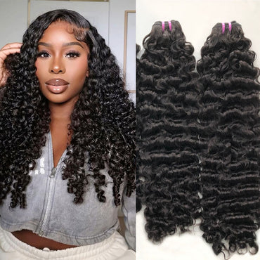 (3Bundles)Burmese Curly Virgin Hair Bundles
