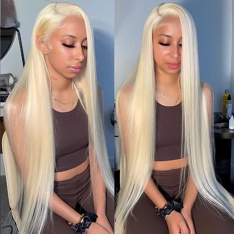 613 Straight 13x4 Transparent Lace Virgin Human Hair Wigs