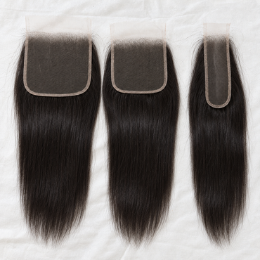 Straight Human Hair HD & Transparent Lace Closure