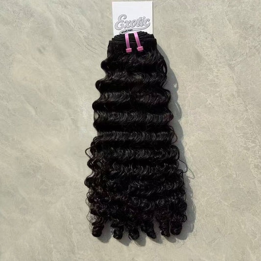 Burmese Curly Virgin Hair Bundles 10a Grade Natural Color