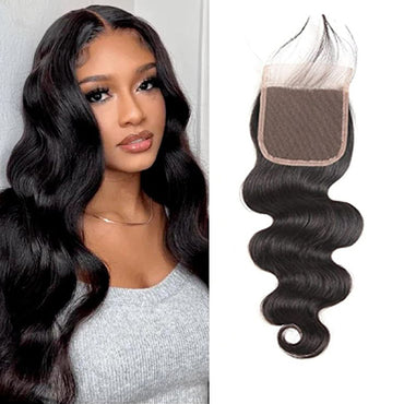 (3Bundles+5x5 HD Lace Closure)Body Wave Virgin Human Hair