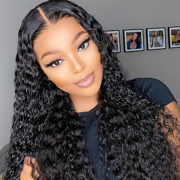 Deep Wave 13×4 Transparent Lace Virgin Human Hair Wigs