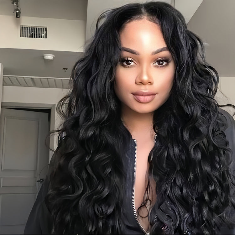 Natural Wave 13x4 Transparent Lace Virgin Human Hair Wigs
