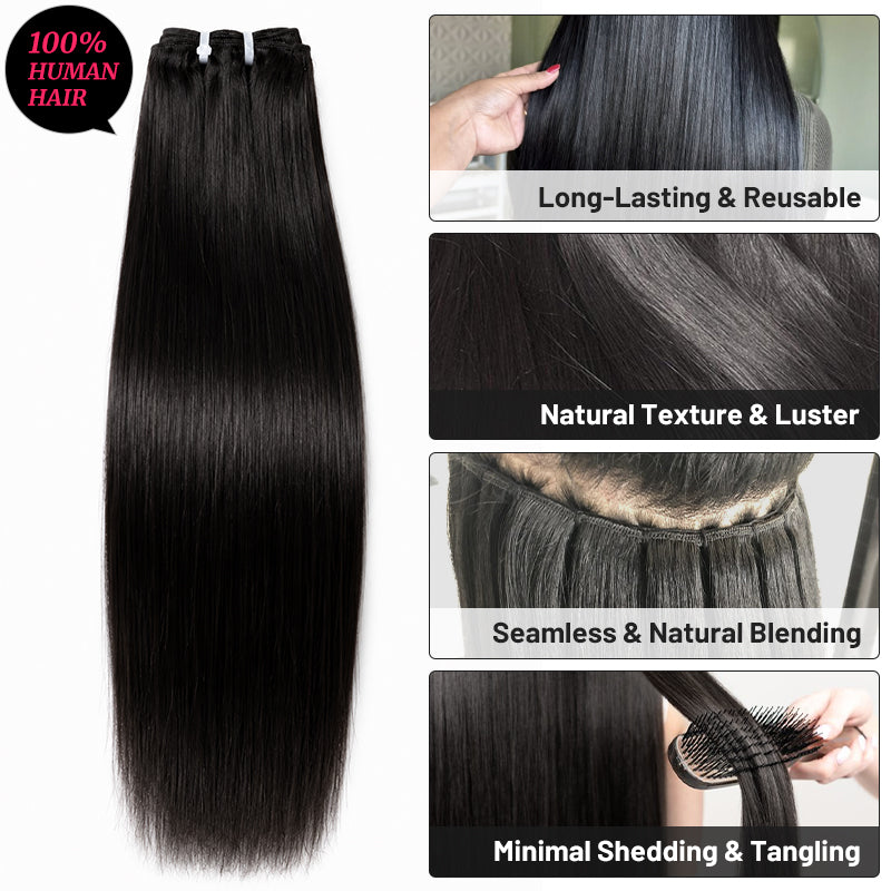 (3Bundles)Straight Virgin Hair Bundles
