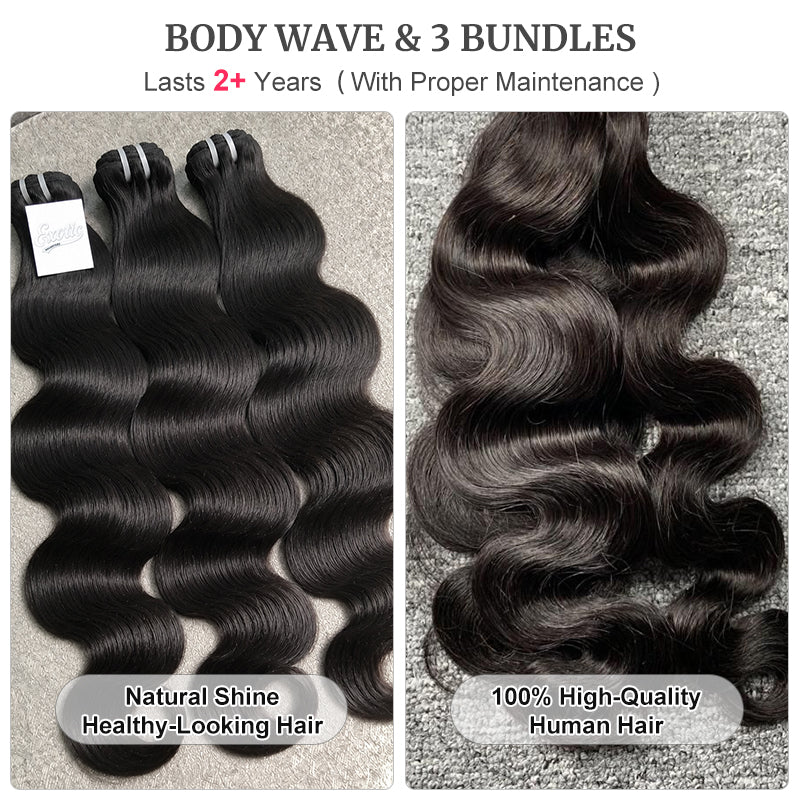 (3Bundles)Body Wave Virgin Hair Bundles
