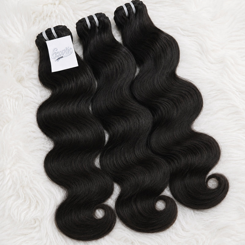 11A Single Drawn Body Wave Human Hair Bundles