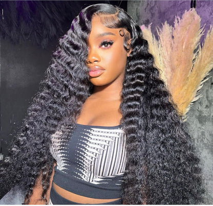 (3Bundles)Deep Wave Virgin Hair Bundles
