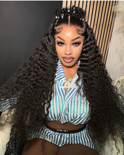 (3Bundles)Deep Wave Virgin Hair Bundles