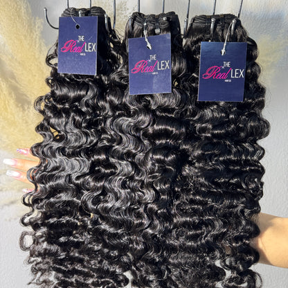 (3Bundles)Indian Curly Virgin Hair Bundles