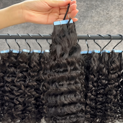 Water Wave Tape Ins Hair Extension