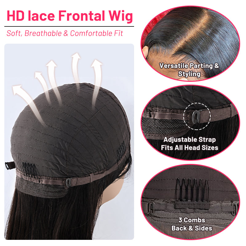 Straight 13x4 HD Lace Virgin Hair Wigs