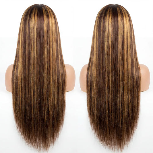 Transparent Lace 13*4 Full Frontal 180% Wig Color #1B/4/27
