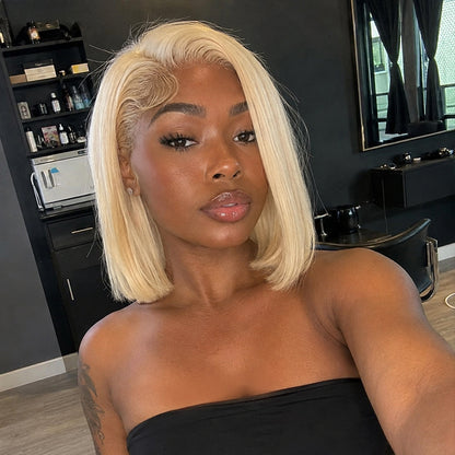 613 Bob Wig – 13x4 Transparent Lace Virgin Human Hair