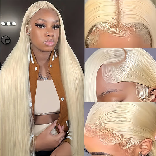 613 Straight 13x4 Transparent Lace Virgin Human Hair Wigs