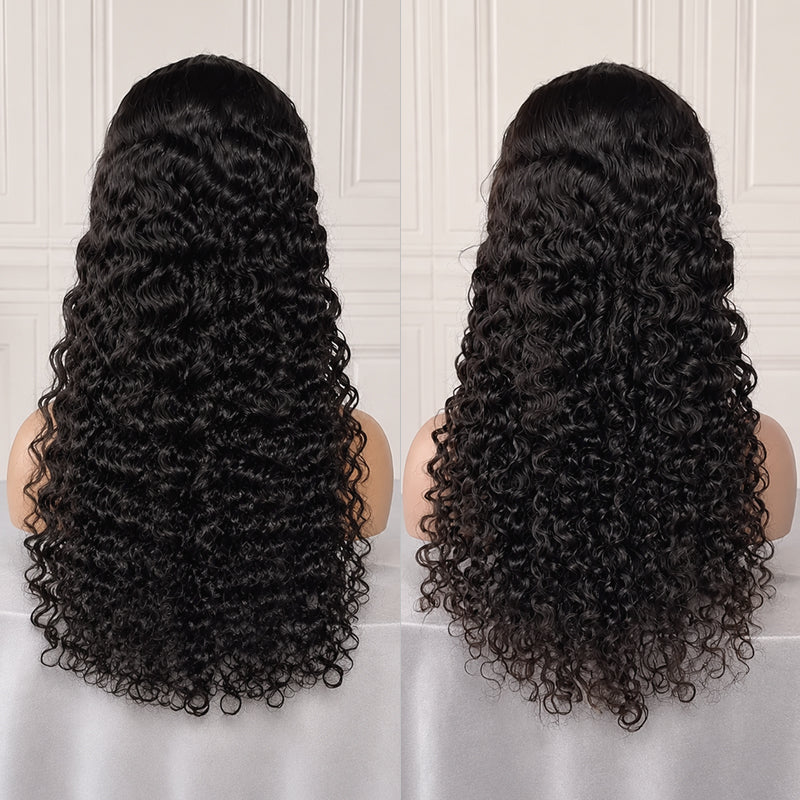 Water Wave 13x4 Transparent Lace Virgin Human Hair Wigs