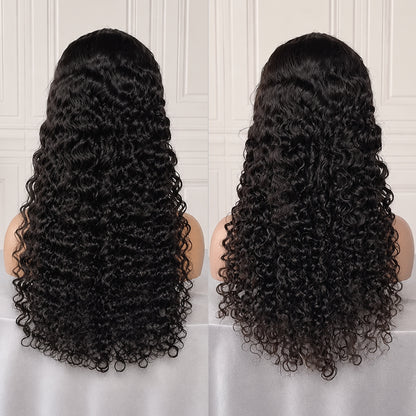 Water Wave 13x4 Transparent Lace Virgin Human Hair Wigs