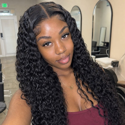 Deep Curly Virgin Hair Bundles Natural Color