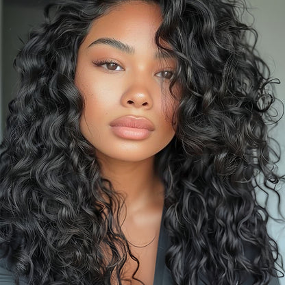(3Bundles)Bouncy Curly Virgin Hair Bundles