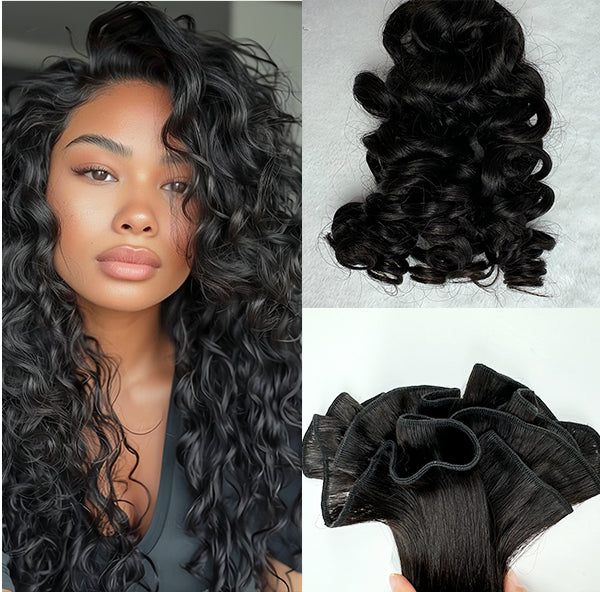 (3Bundles)Bouncy Curly Virgin Hair Bundles