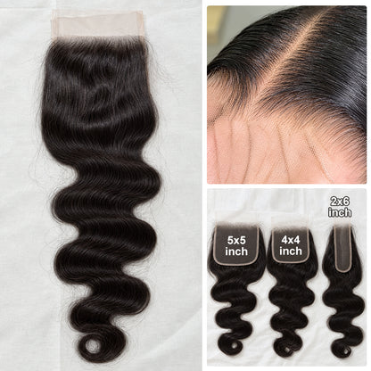 Body Wave Human Hair HD & Transparent Lace Closure