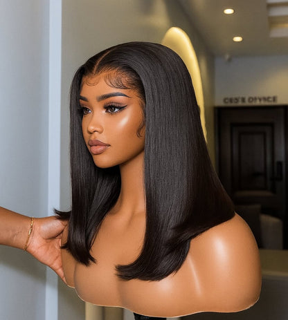 Straight Transparent Lace Full Frontal Wig 200%