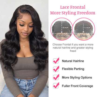 Body Wave Human Hair HD Lace Frontal