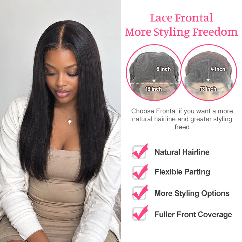 Straight Human Hair HD Lace Frontal