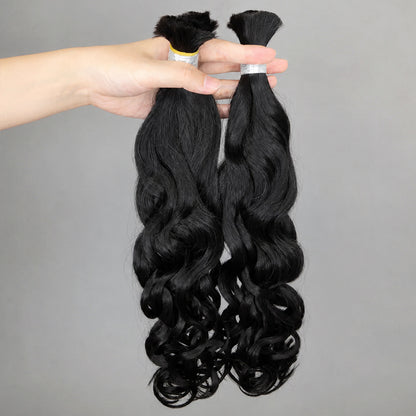 Natural wave Bulk Bulk Human Hair for Braiding