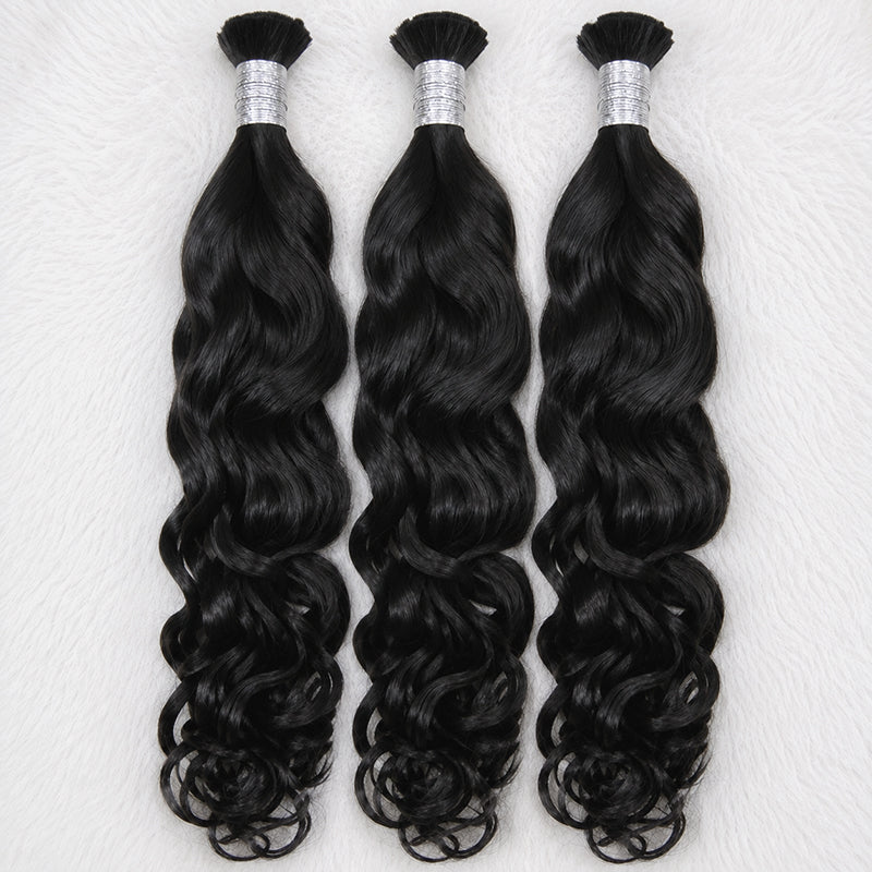 Natural wave Bulk Bulk Human Hair for Braiding