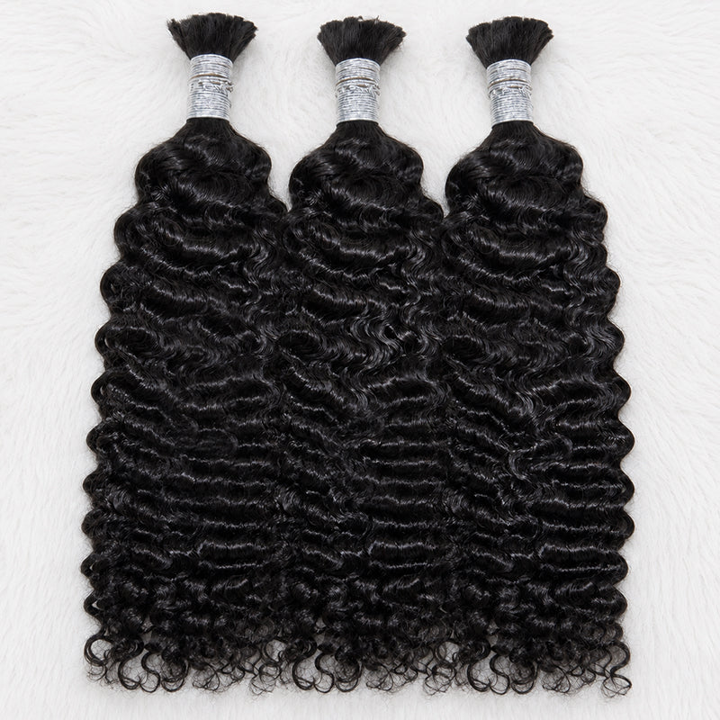 Vietnamese Curly Bulk Human Hair for Braiding