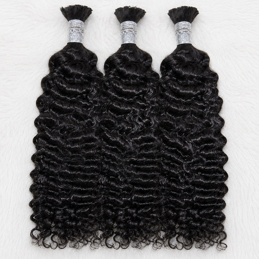 Vietnamese Curly Bulk Human Hair for Braiding