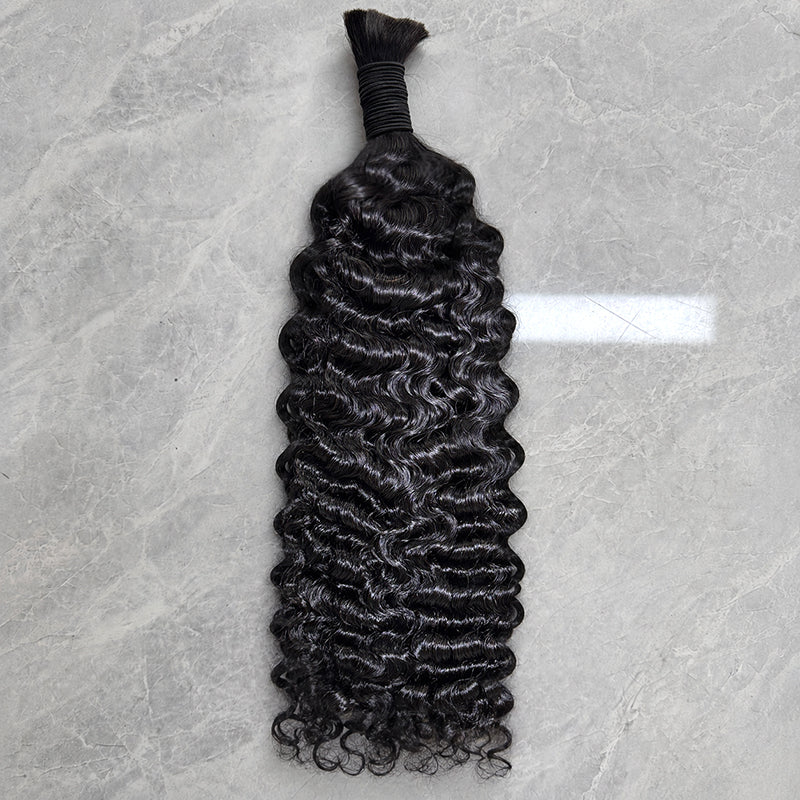 Vietnamese Curly Bulk Human Hair for Braiding