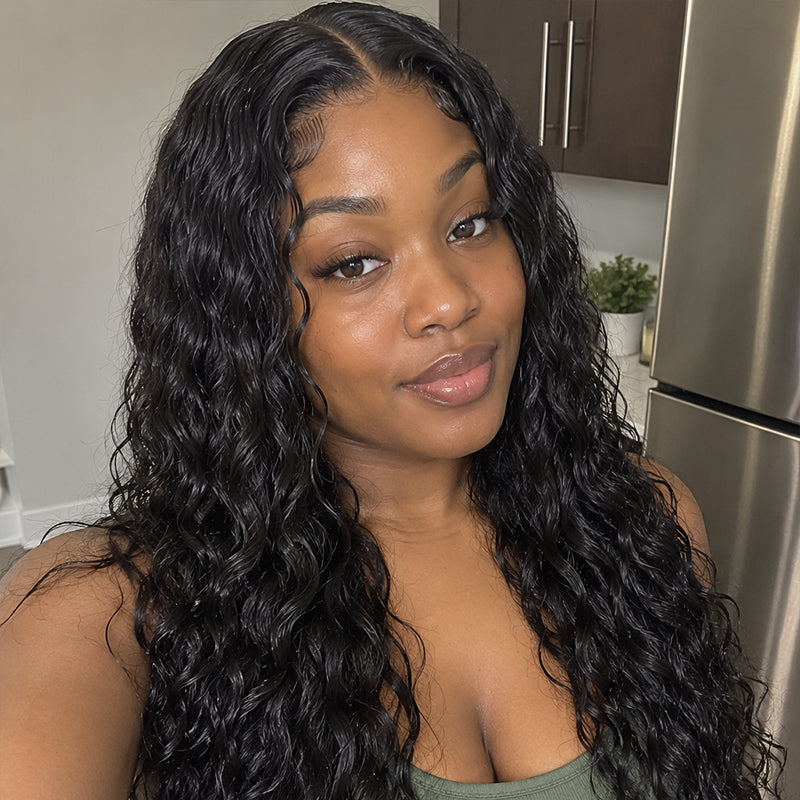 Water Wave Human Hair Tape-In Extensions