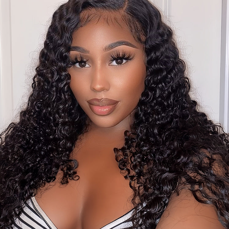 Burmese Curly 13x4 Transparent Lace Virgin Human Hair Wigs