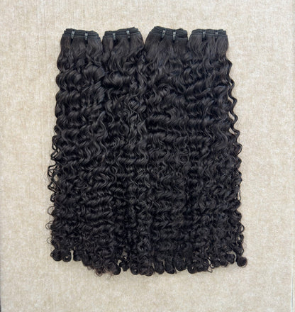 (3Bundles)Burmese Curly Virgin Hair Bundles