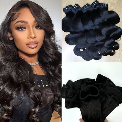 Body Wave Virgin Hair Bundles 10a Grade Natural Color
