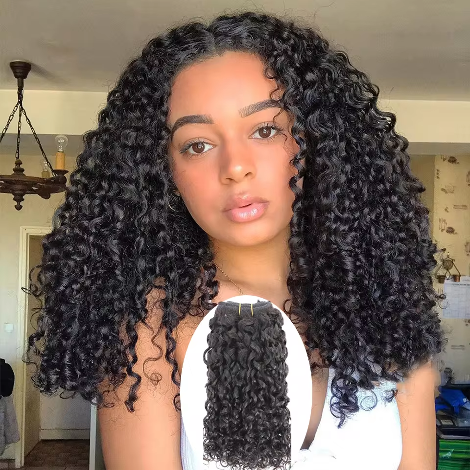 (3Bundles)Pixie Curly Virgin Hair Bundles