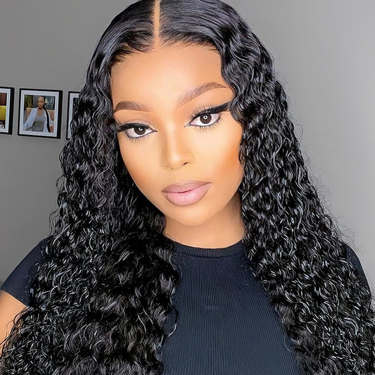 Deep Wave 13×4 Transparent Lace Virgin Human Hair Wigs