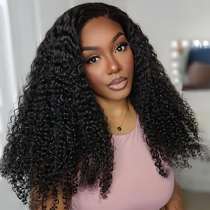 Kinky Curly 13x4 Transparent Lace Virgin Hair Wigs