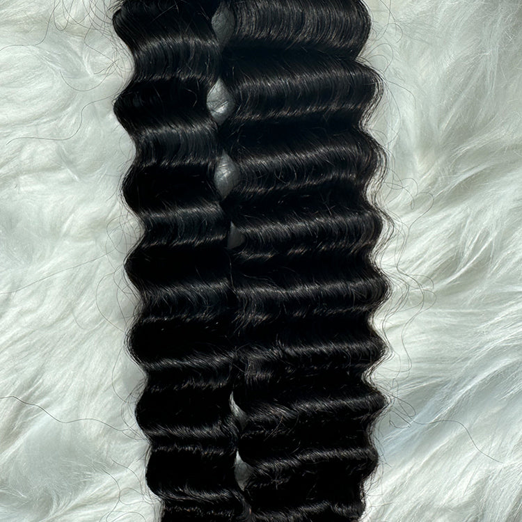 (3Bundles)Deep Wave Virgin Hair Bundles