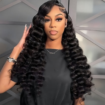 Loose Deep Wave 13x4 Transparent Lace Virgin Hair Wigs