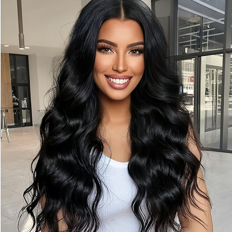 Natural Wave 13x4 Transparent Lace Virgin Human Hair Wigs