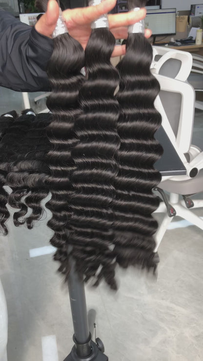 Deep Wave 100% Human Bulk Hair