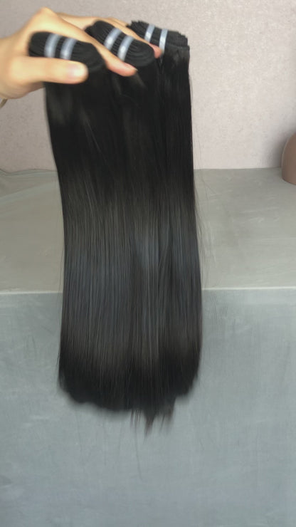 11A Single Drawn Straight Human Hair Bundles