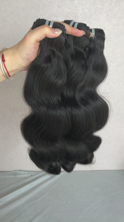 11A Single Drawn Body Wave Human Hair Bundles