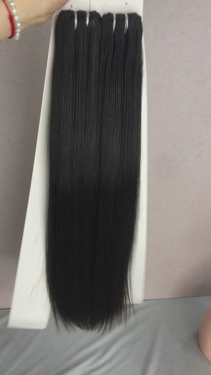 11A Raw Human Hair Single Drawn Straight Bundles