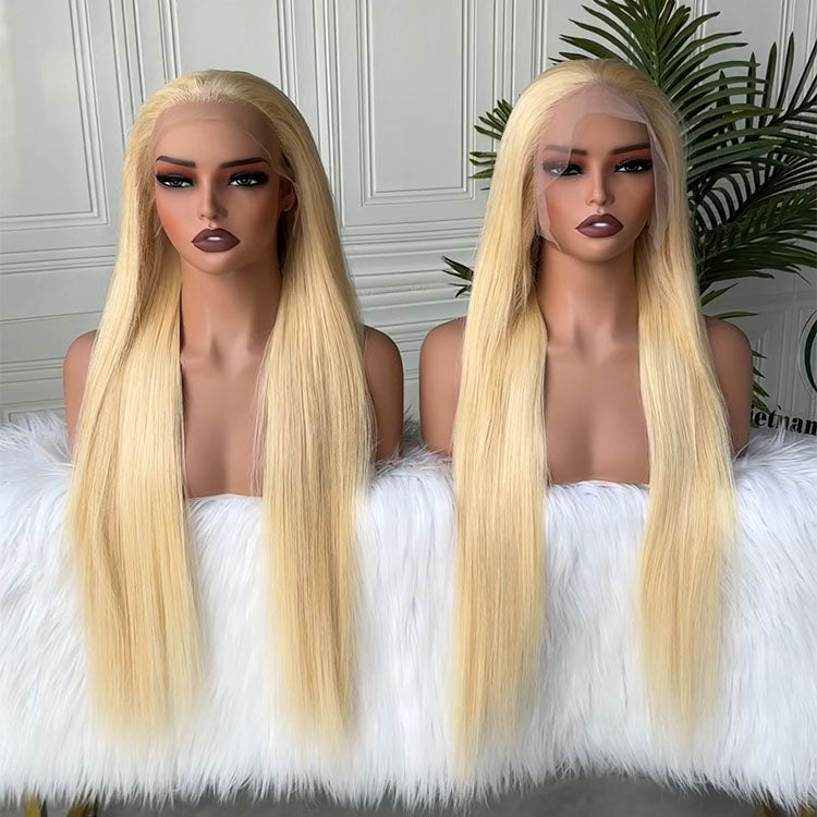 613 Straight 13x4 Transparent Lace Virgin Human Hair Wigs