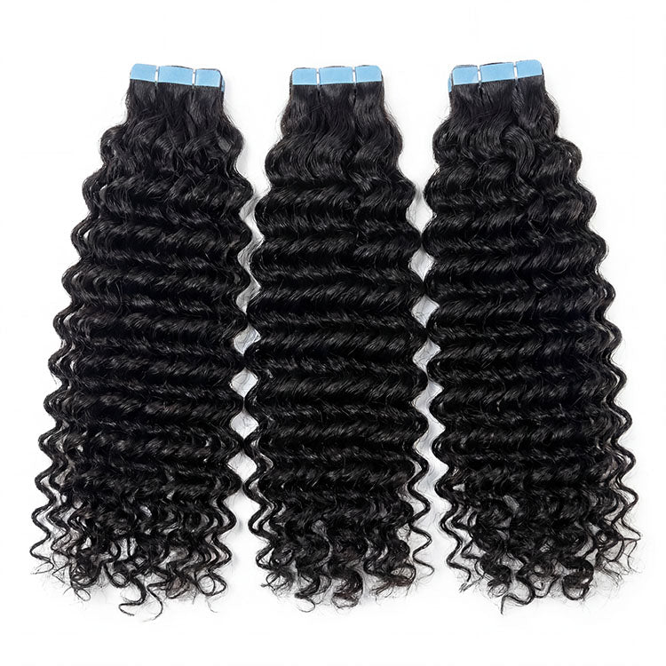Water Wave Tape Ins Hair Extension